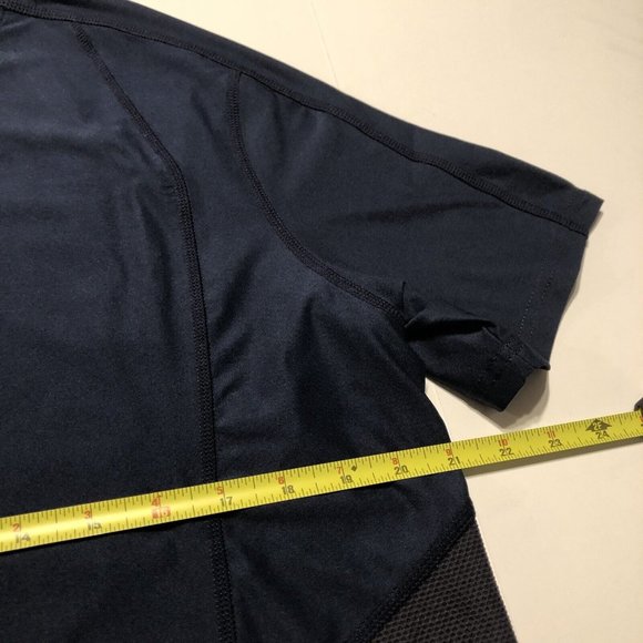 Alpha Prime Performance T Shirt Lot of 2 Size Large Navy Blue Gray EUC - Picture 5 of 11